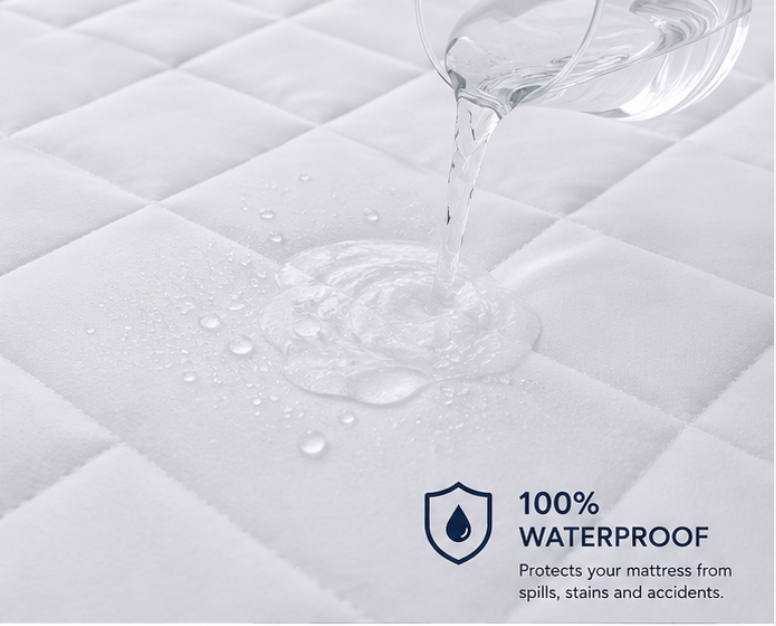 Premium Quilted Mattress Protector – Waterproof, Breathable & Machine Washable
