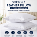 Premium Feather Pillows – 12 Pairs / 24 Pillows